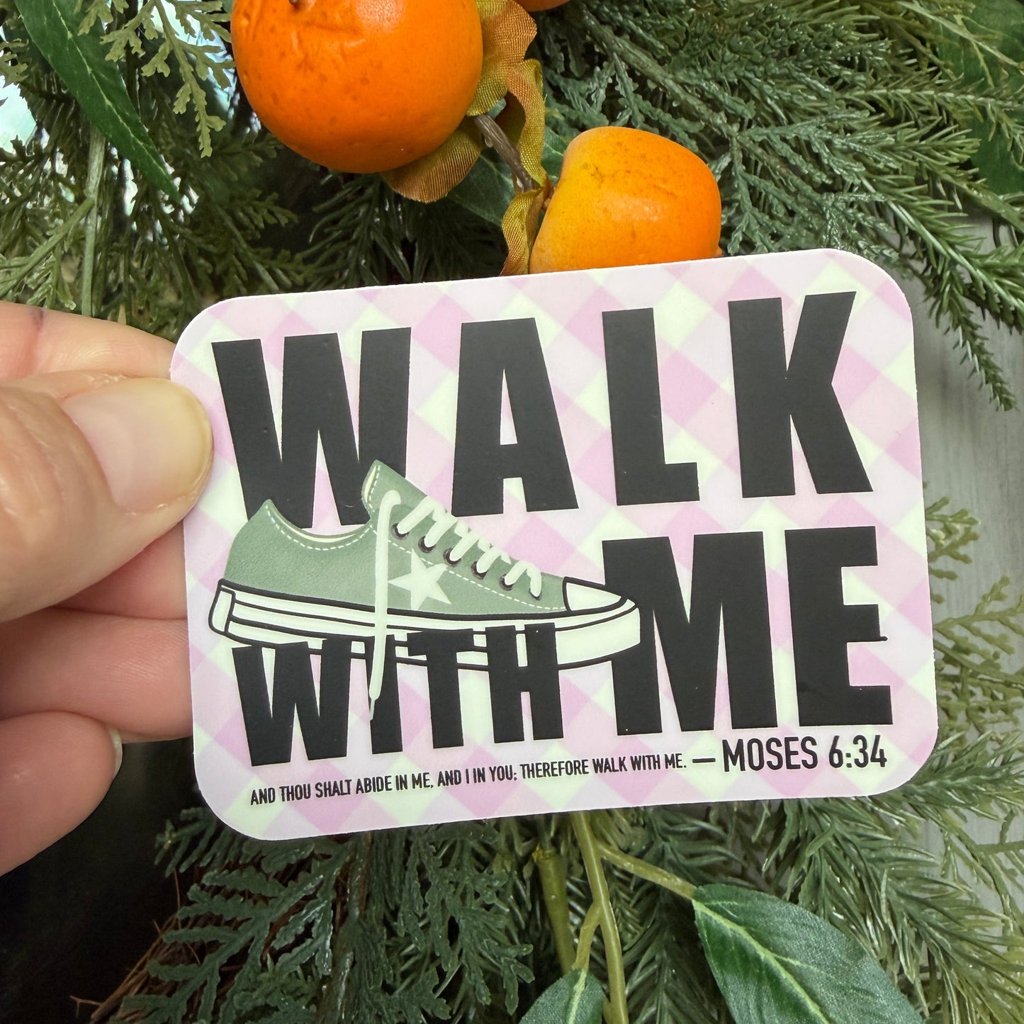Walk with Me | 2026 Youth Theme Sticker | Pink
