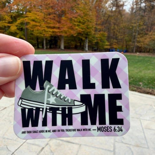 Walk with Me | 2026 Youth Theme Sticker | Pink