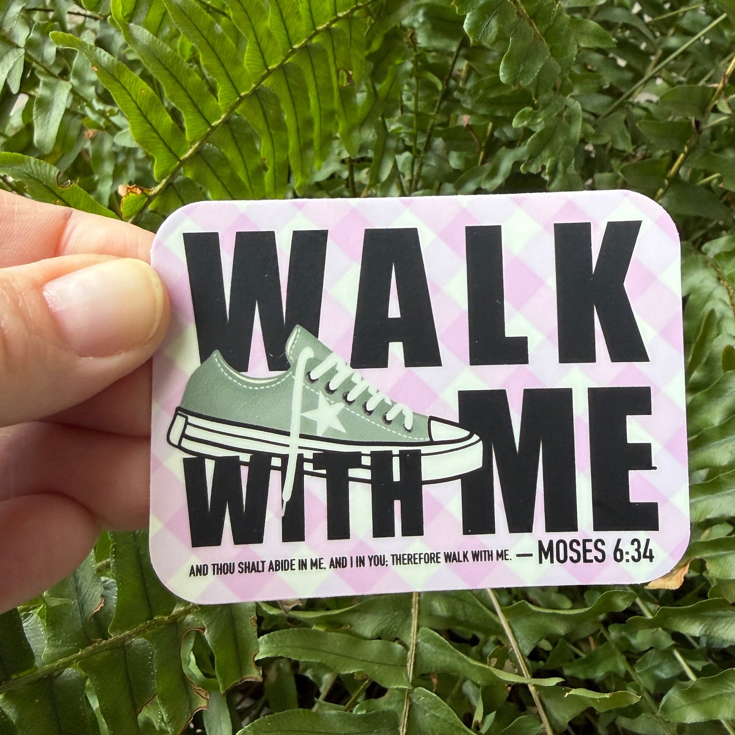Walk with Me | 2026 Youth Theme Sticker | Pink