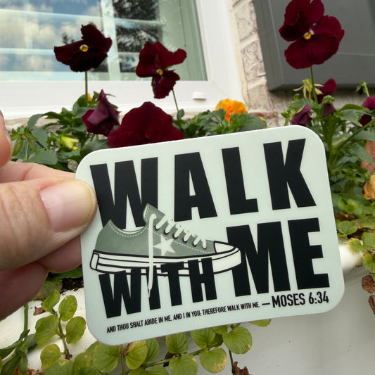 Walk with Me | 2026 Youth Theme Sticker | Gray