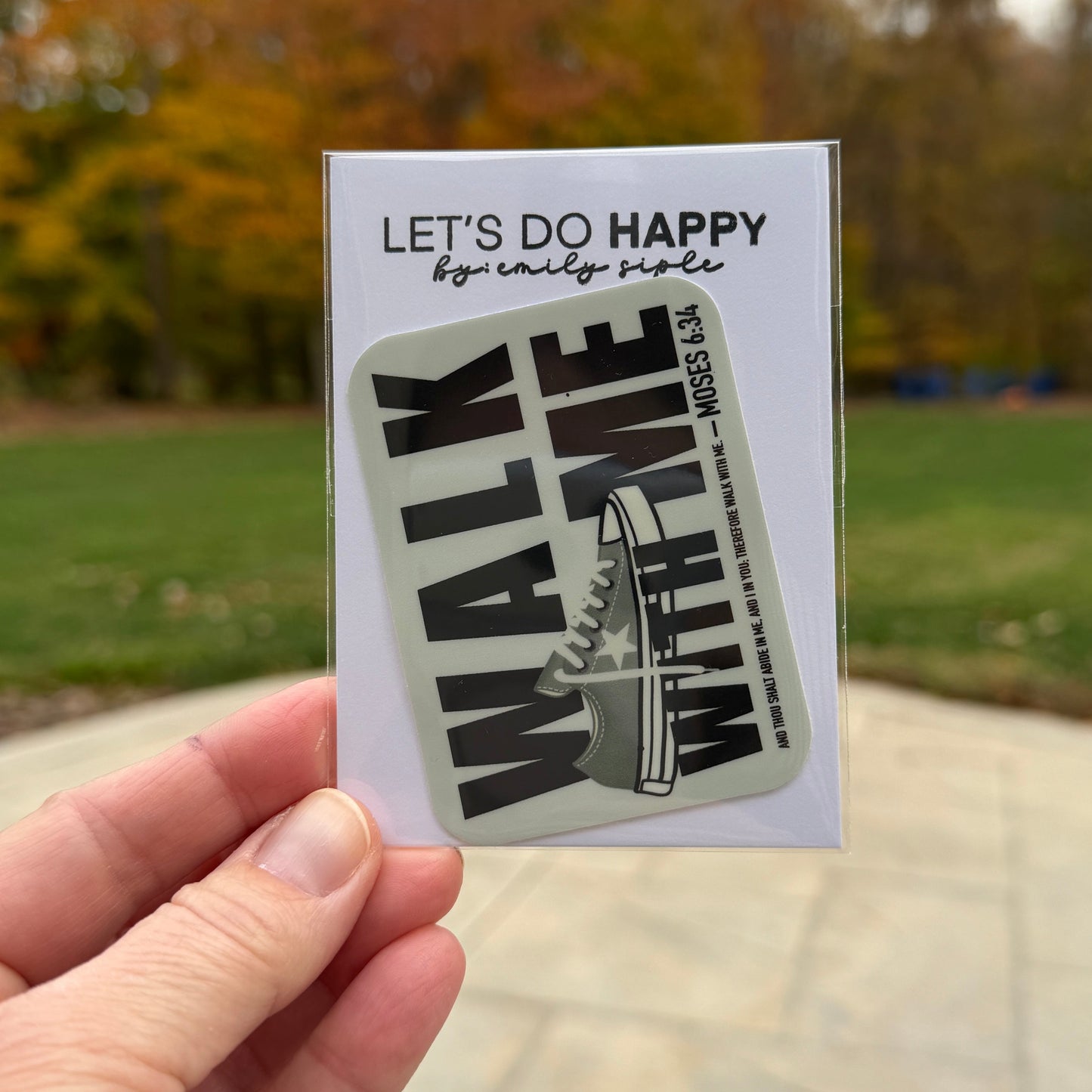 Walk with Me | 2026 Youth Theme Sticker | Pink